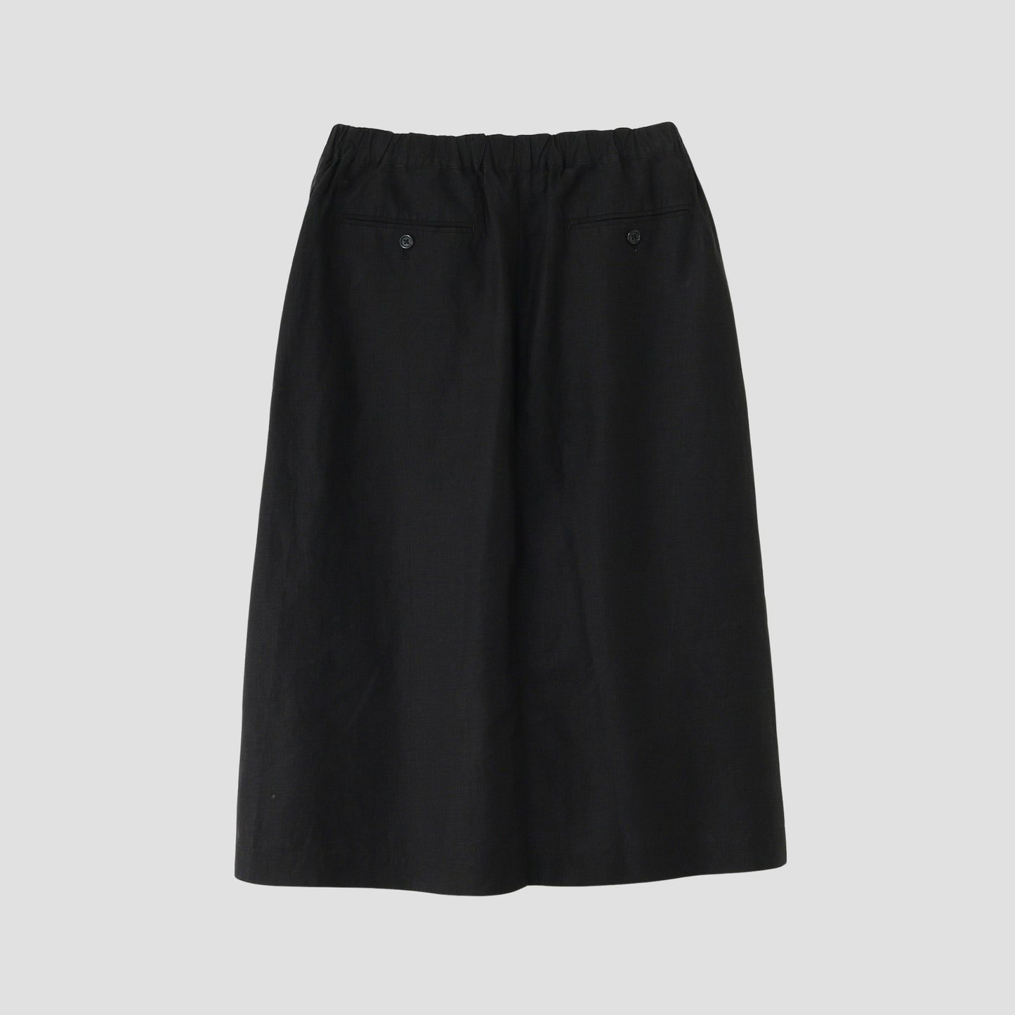 DENSE FINE LINEN POPLIN SKIRT