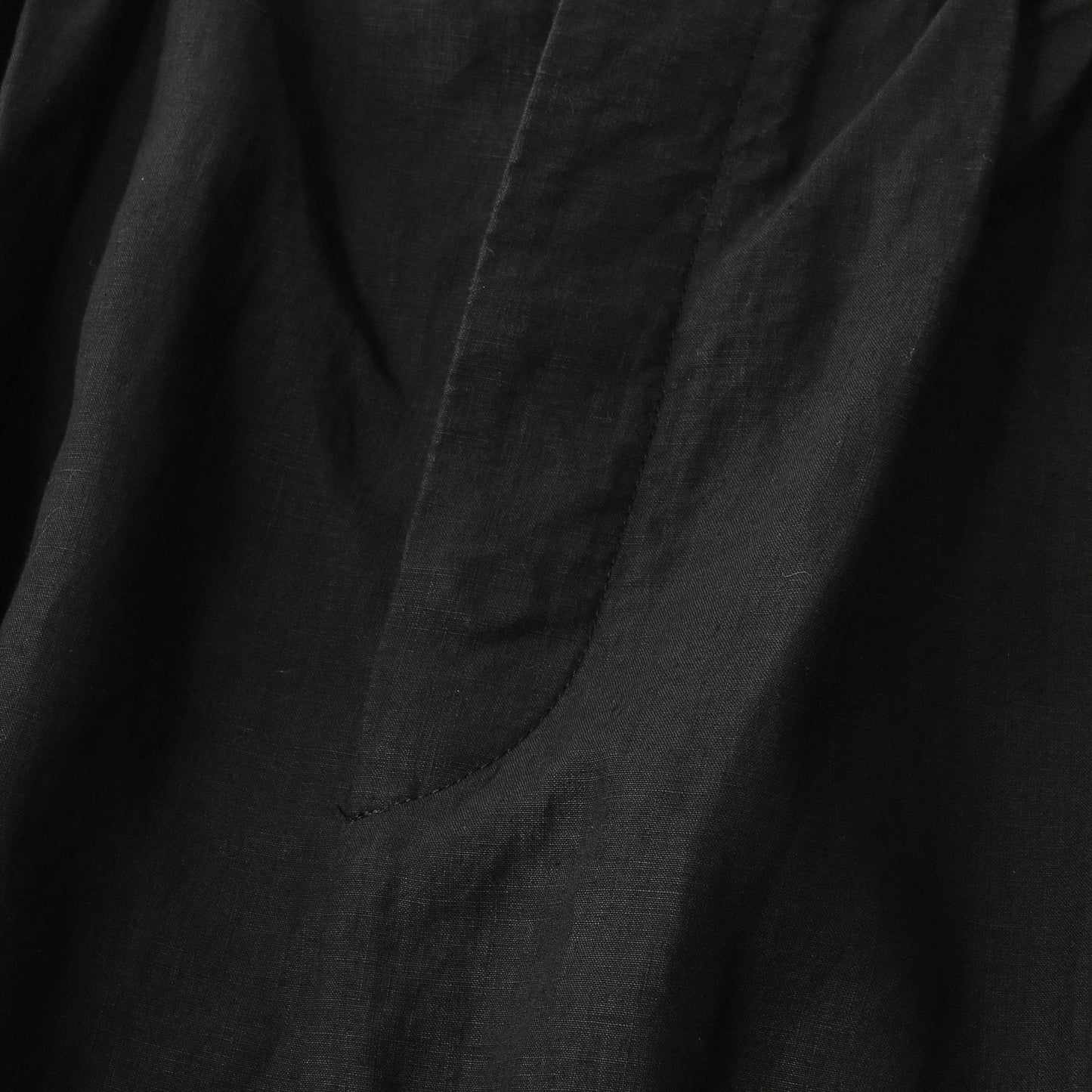DENSE FINE LINEN POPLIN SKIRT
