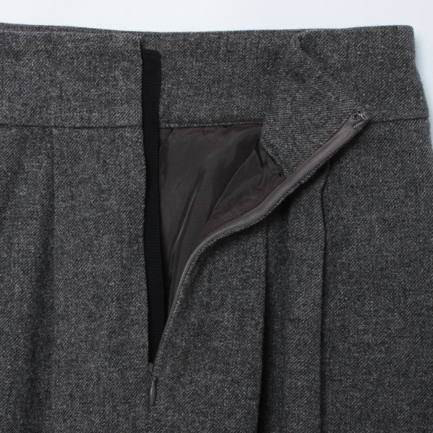 WOOL LINEN TWEED SKIRT