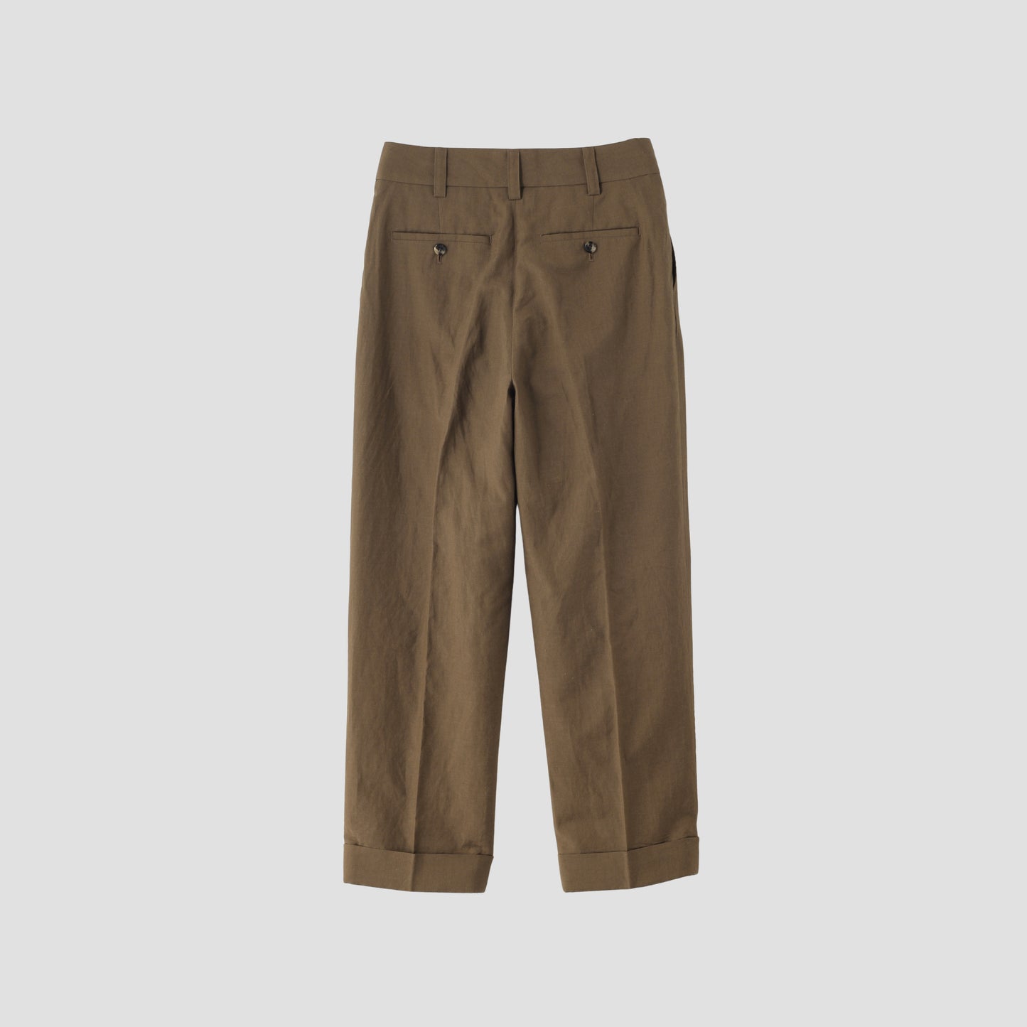 SOFT WOOL LINEN TROUSERS