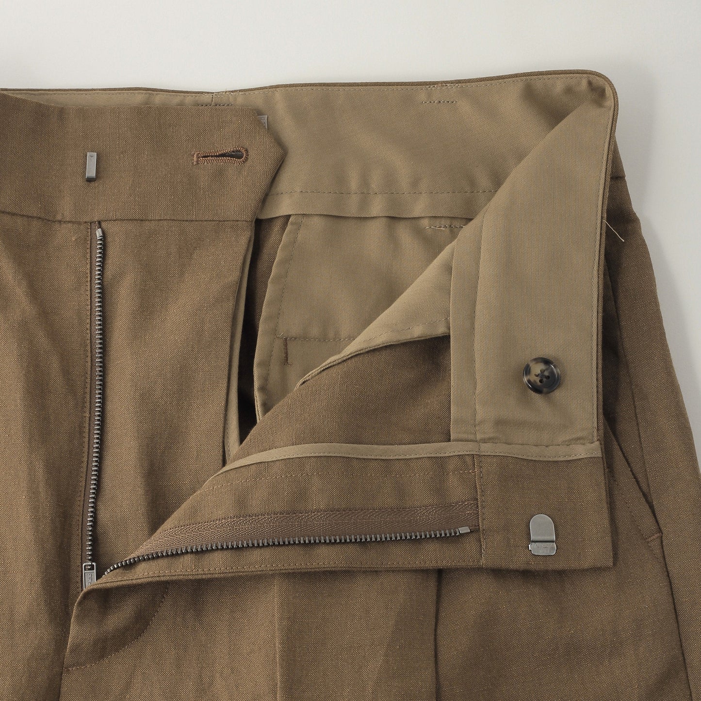 SOFT WOOL LINEN TROUSERS