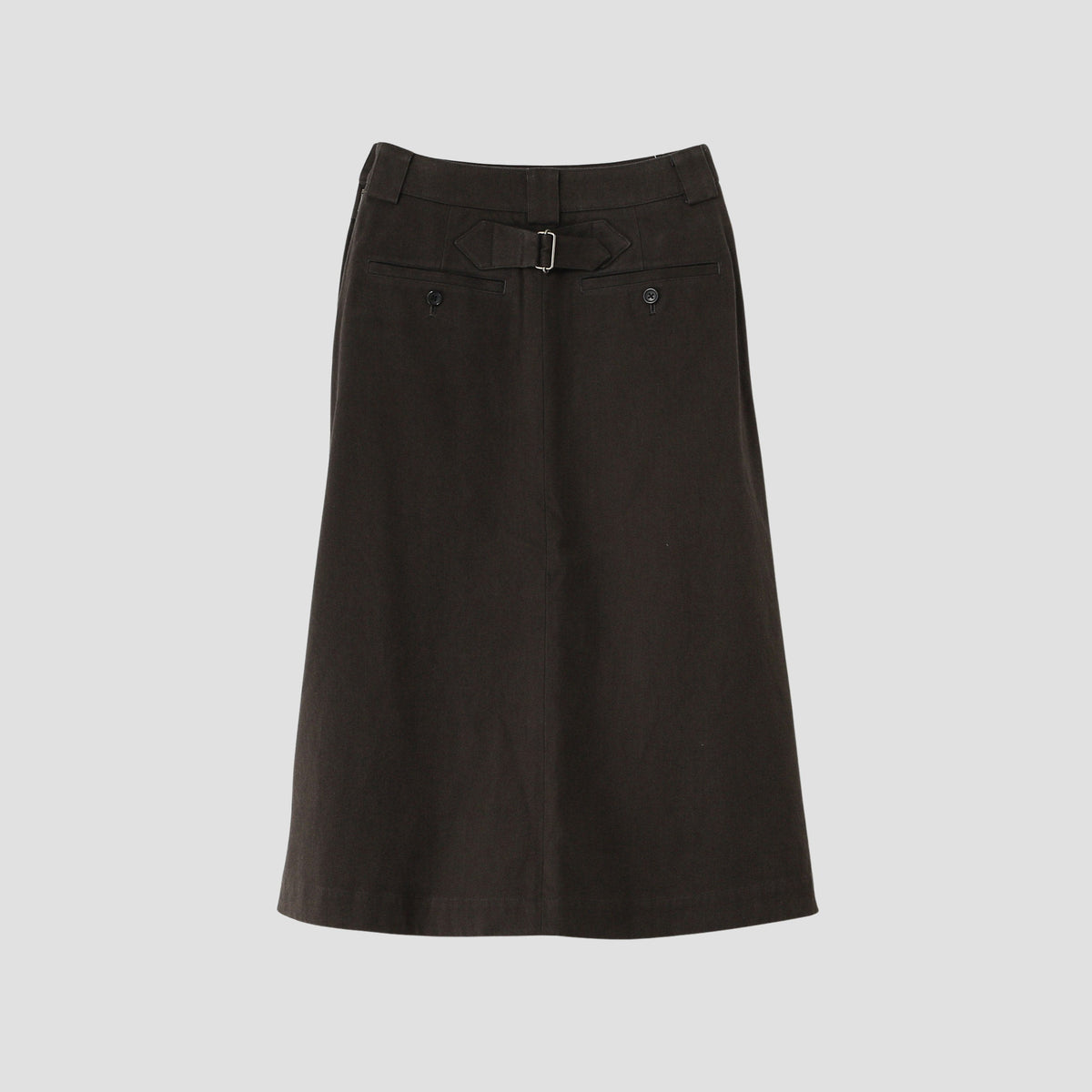 WORN COTTON TWILL SKIRT