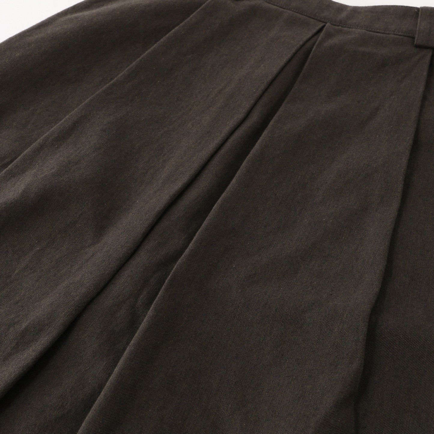 WORN COTTON TWILL SKIRT