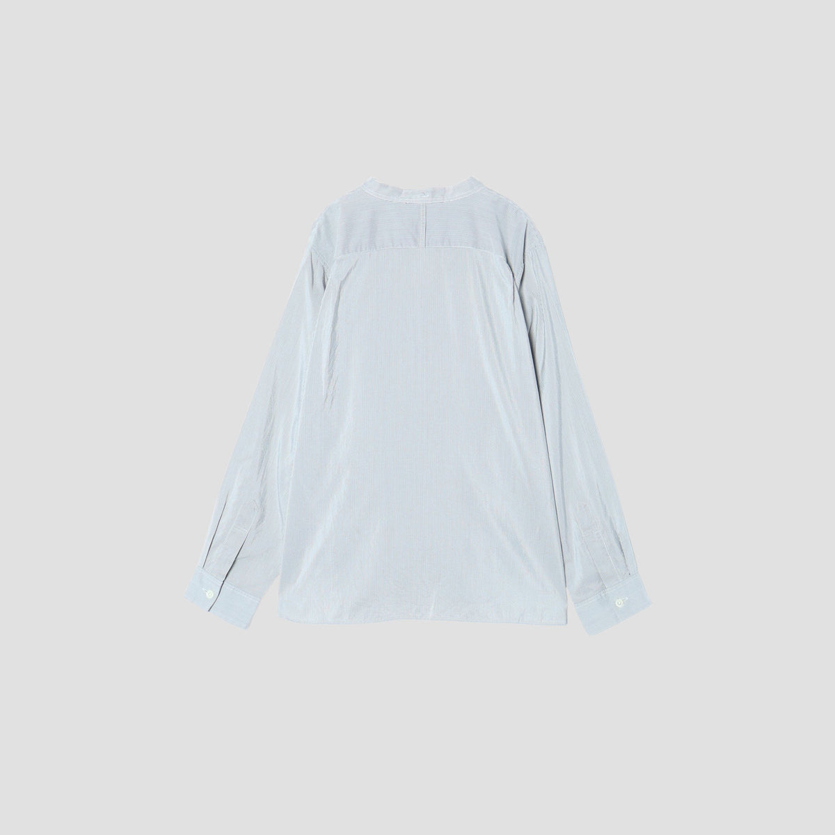 SILK COTTON NARROW STRIPE SHIRT