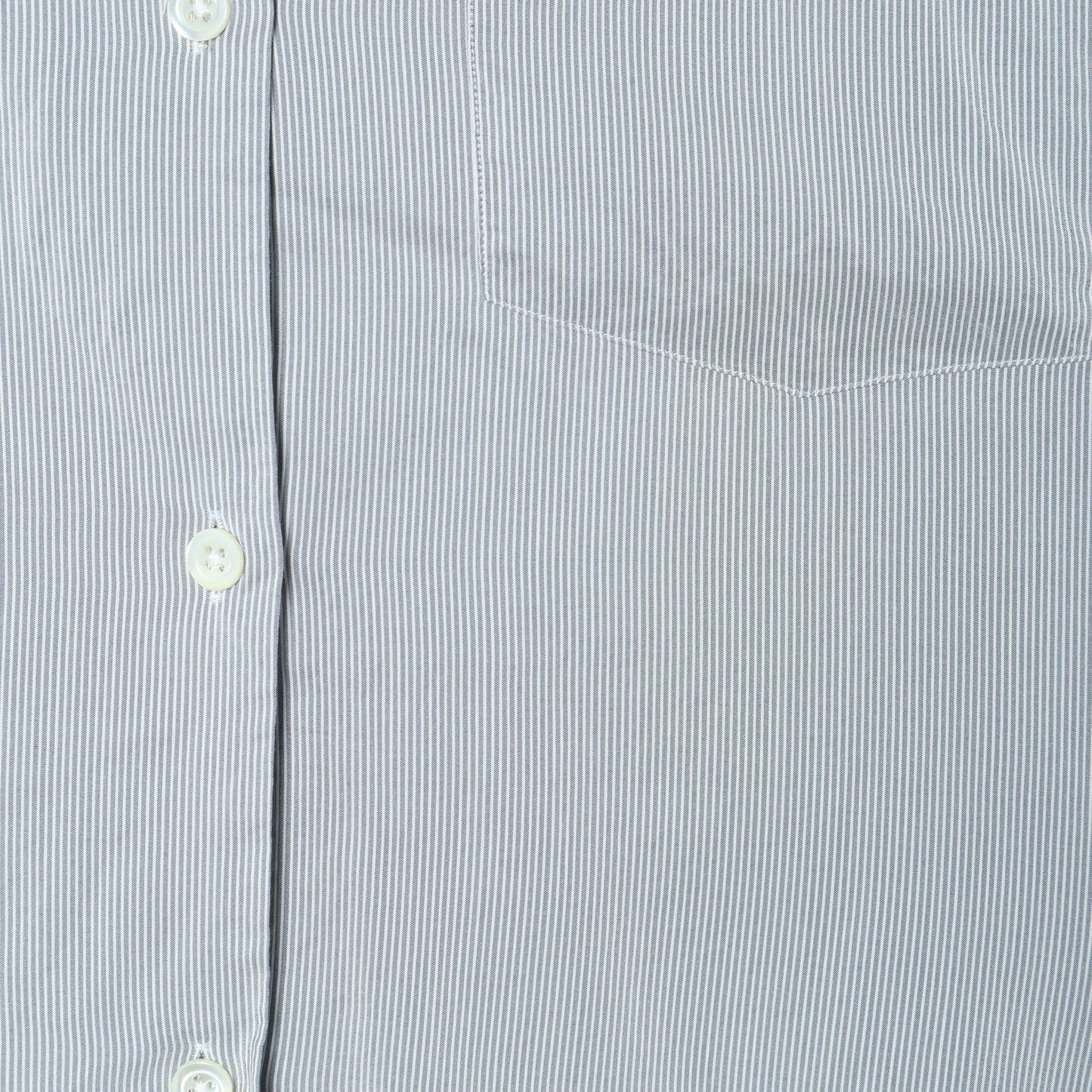 SILK COTTON NARROW STRIPE SHIRT