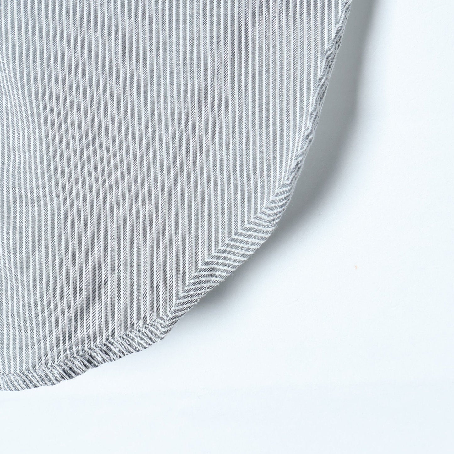 SILK COTTON NARROW STRIPE SHIRT