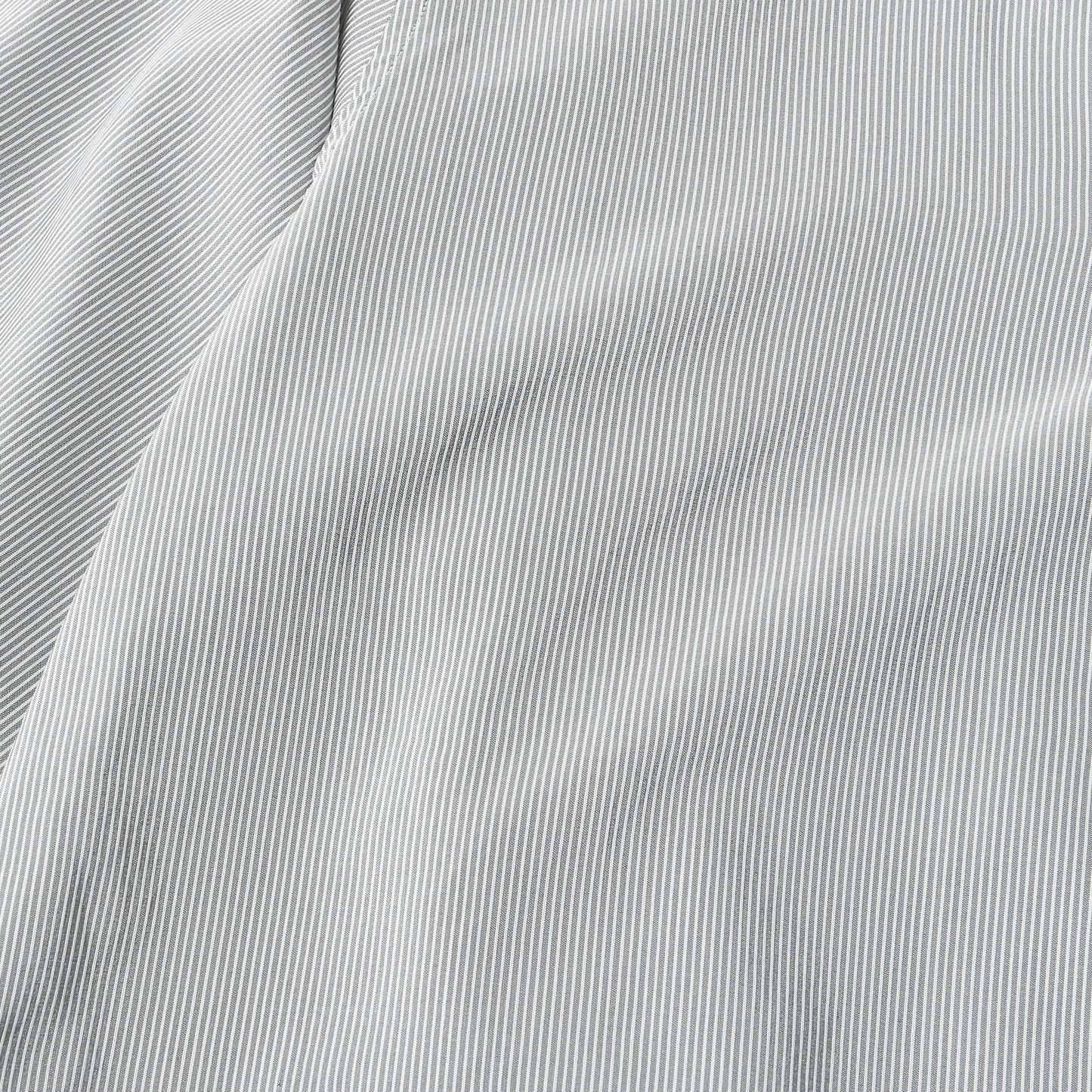 SILK COTTON NARROW STRIPE SHIRT