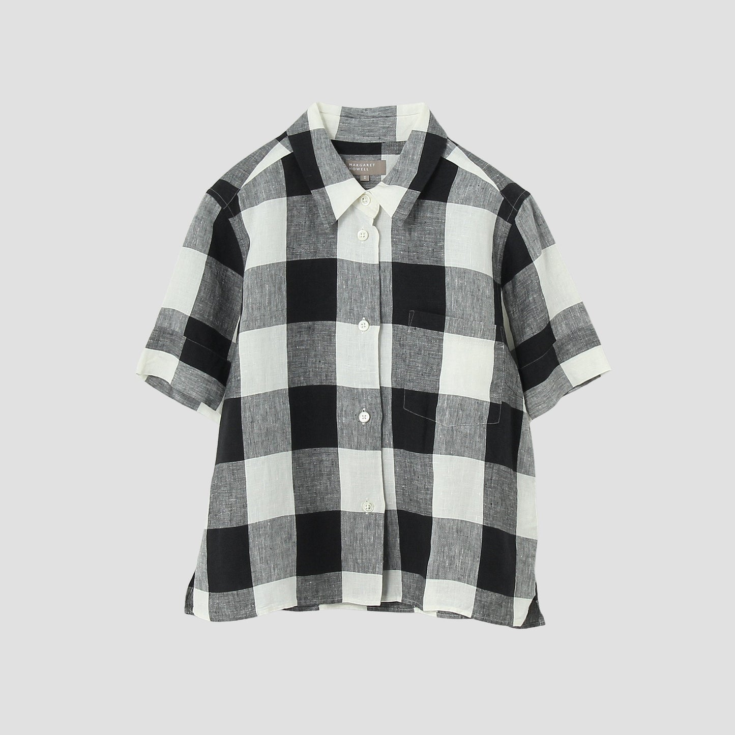LARGE CHECK LINEN SHIRT