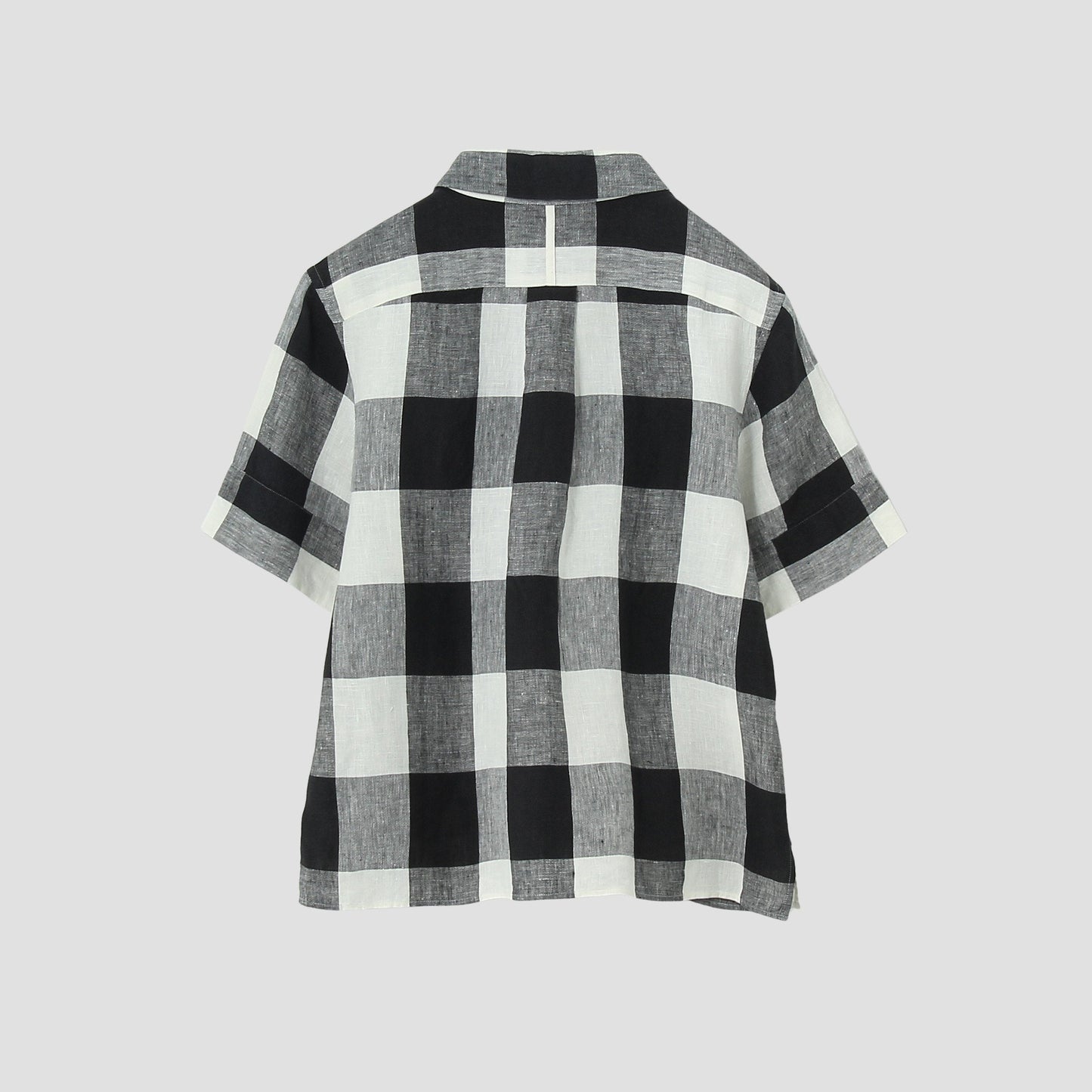 LARGE CHECK LINEN SHIRT