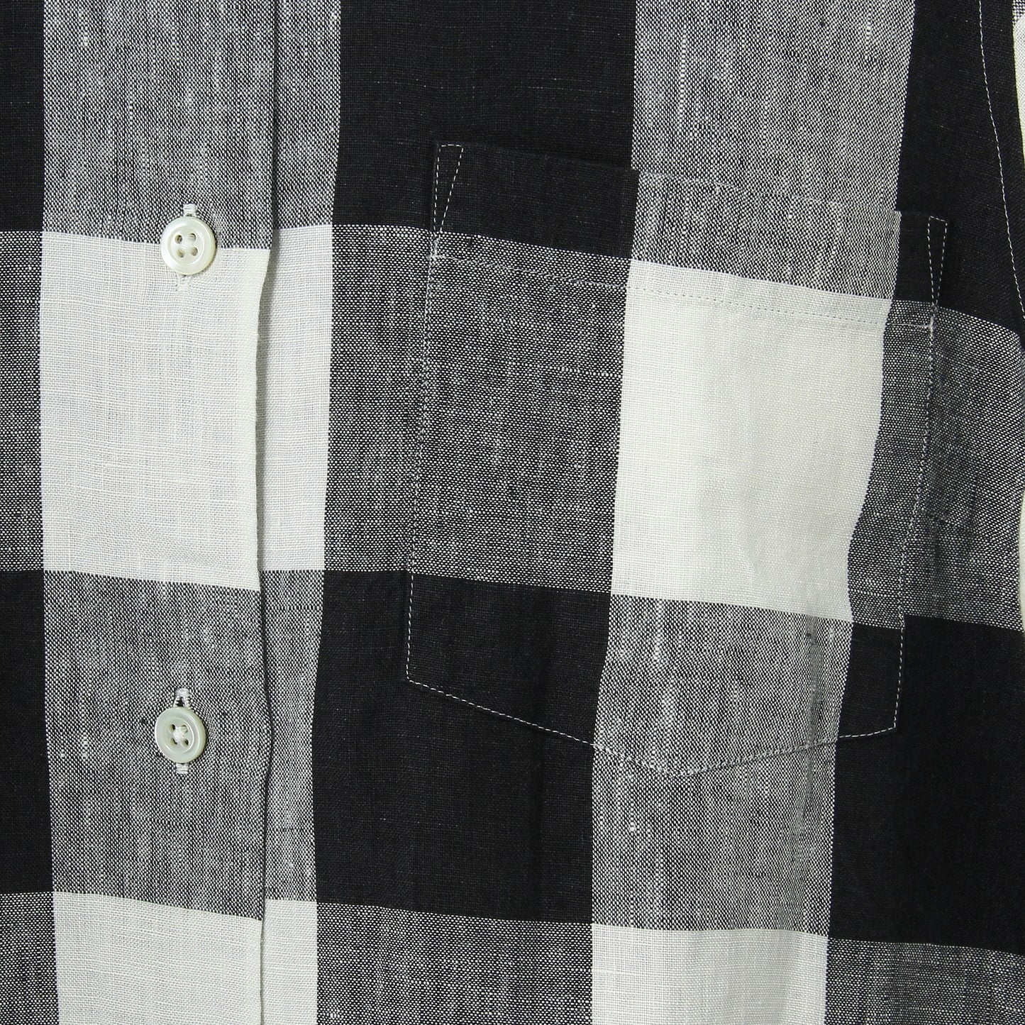 LARGE CHECK LINEN SHIRT