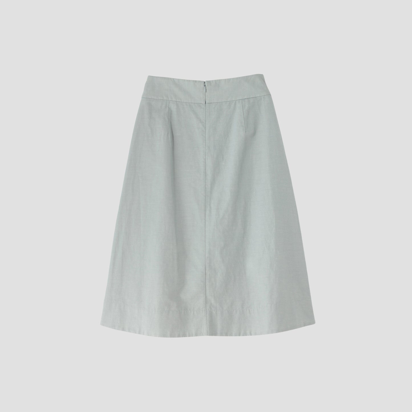 COTTON RAMIE CHAMBRAY SKIRT