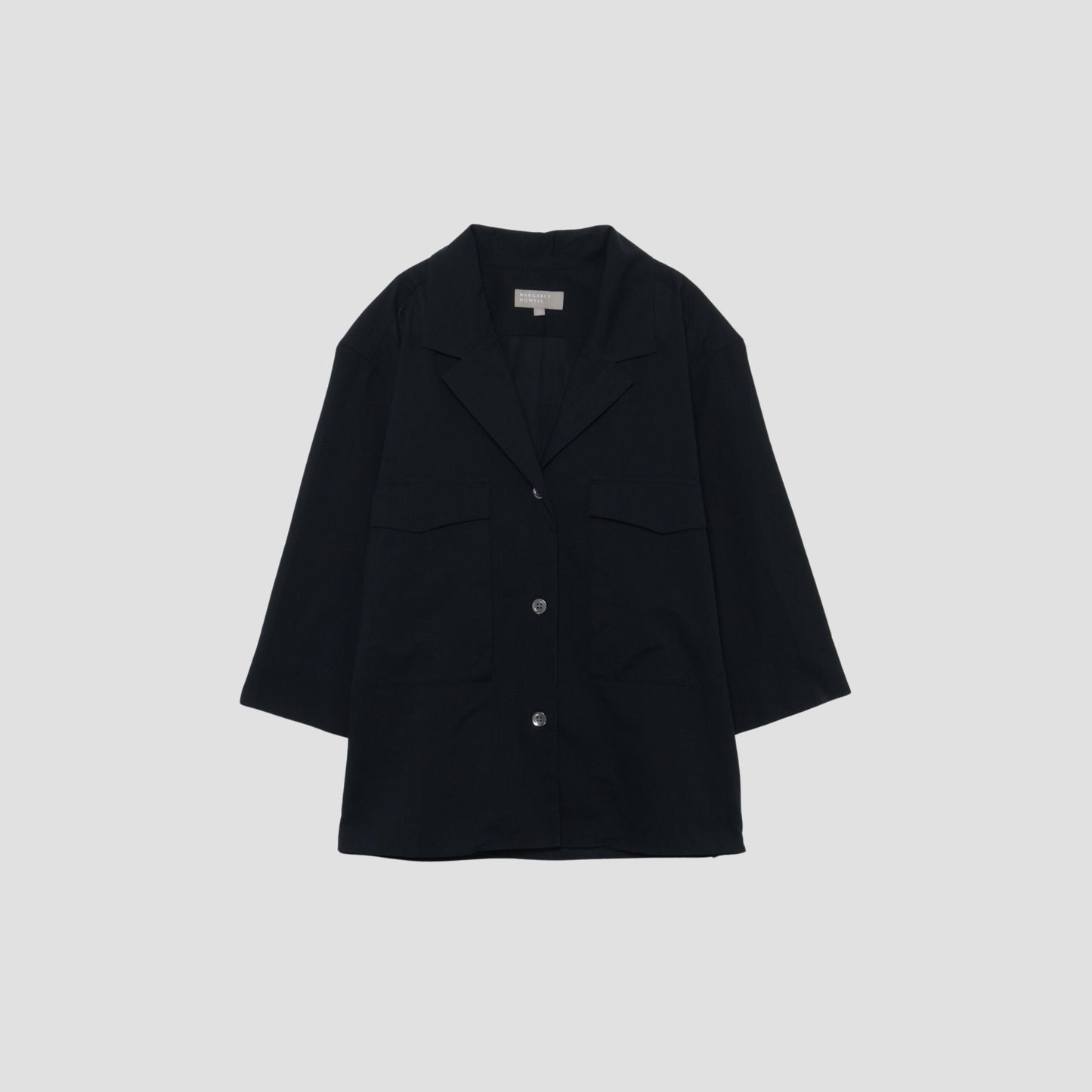PIECE DYED WASHED COTTON SHIRT