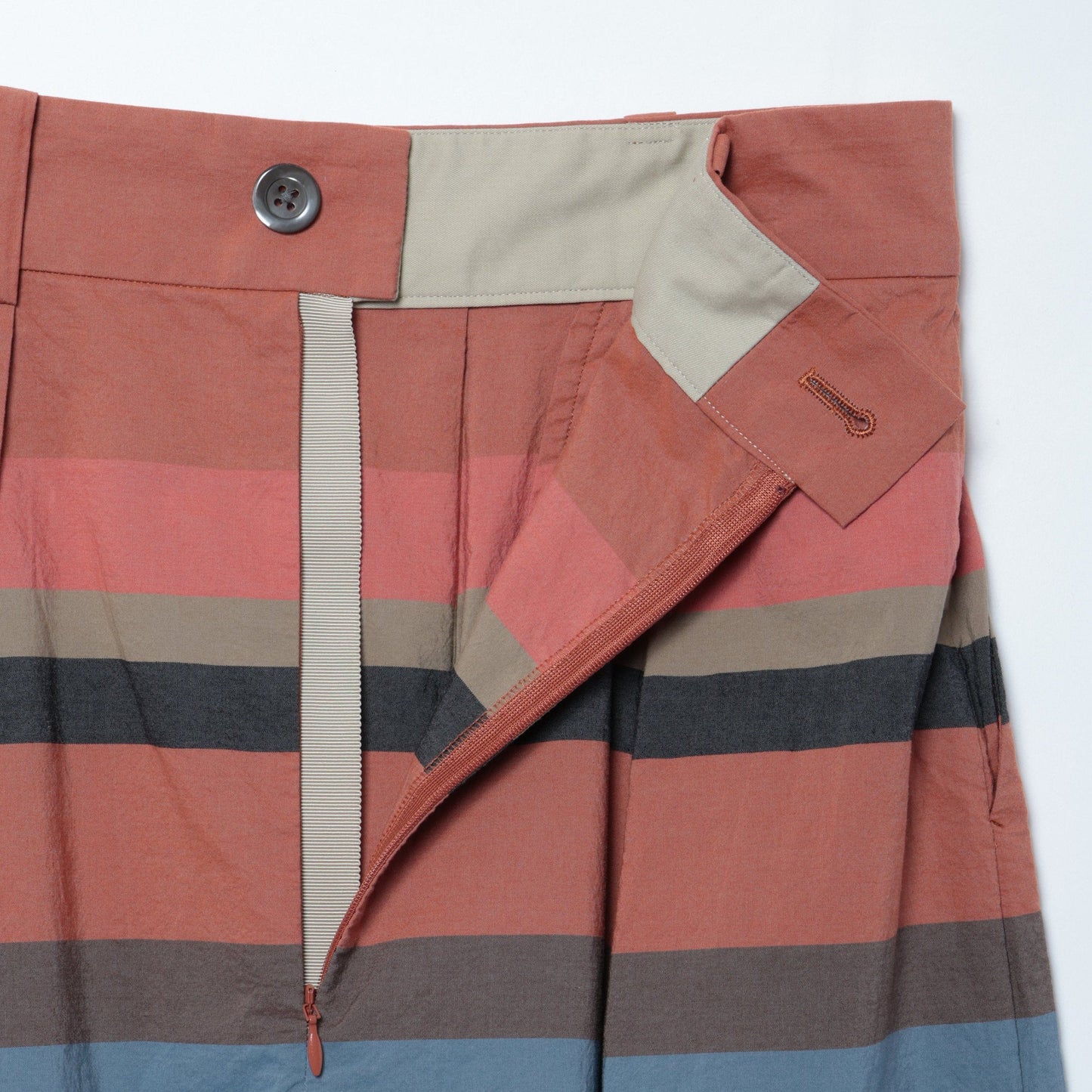 MULTI STRIPE COTTON SKIRT