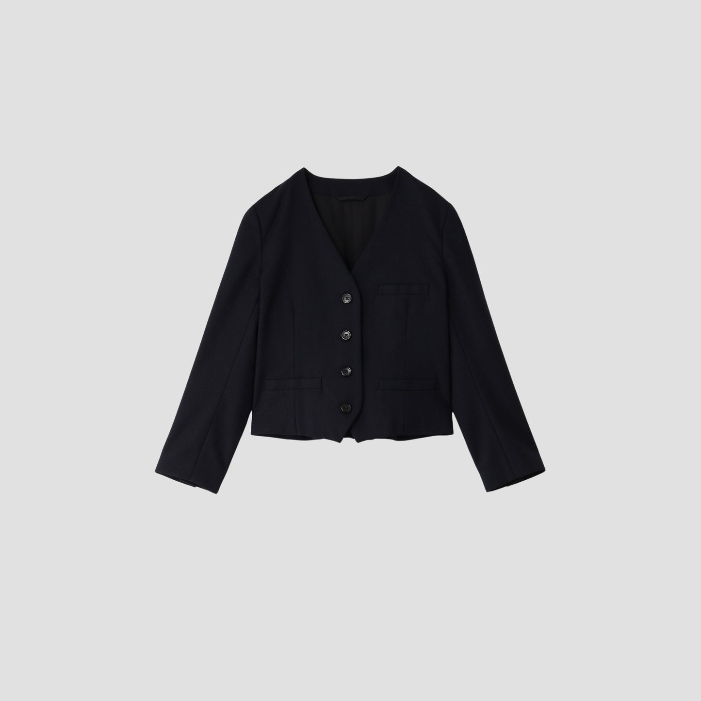 WASHED WOOL SERGE JACKET