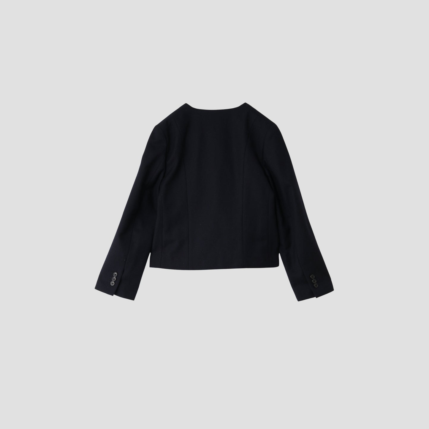 WASHED WOOL SERGE JACKET
