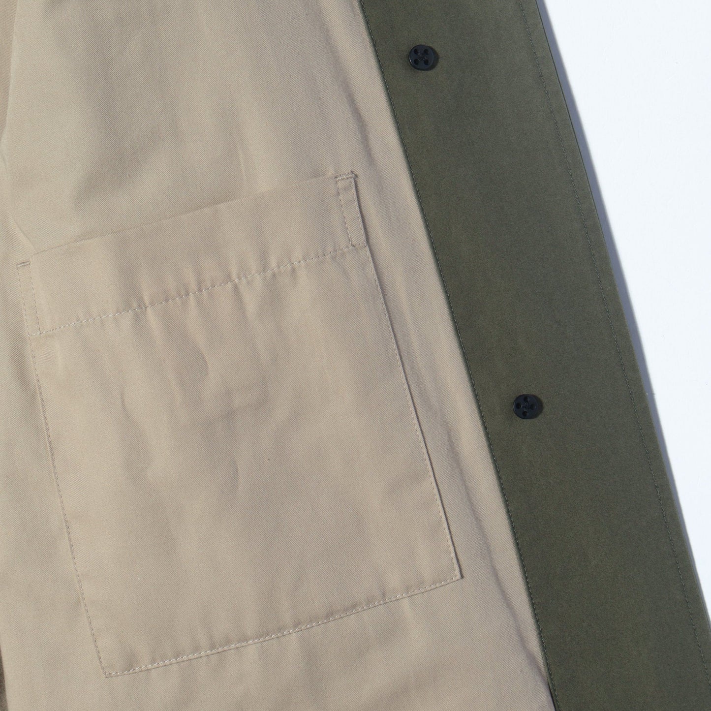 PROOFED PLAINWEAVE COTTON COAT