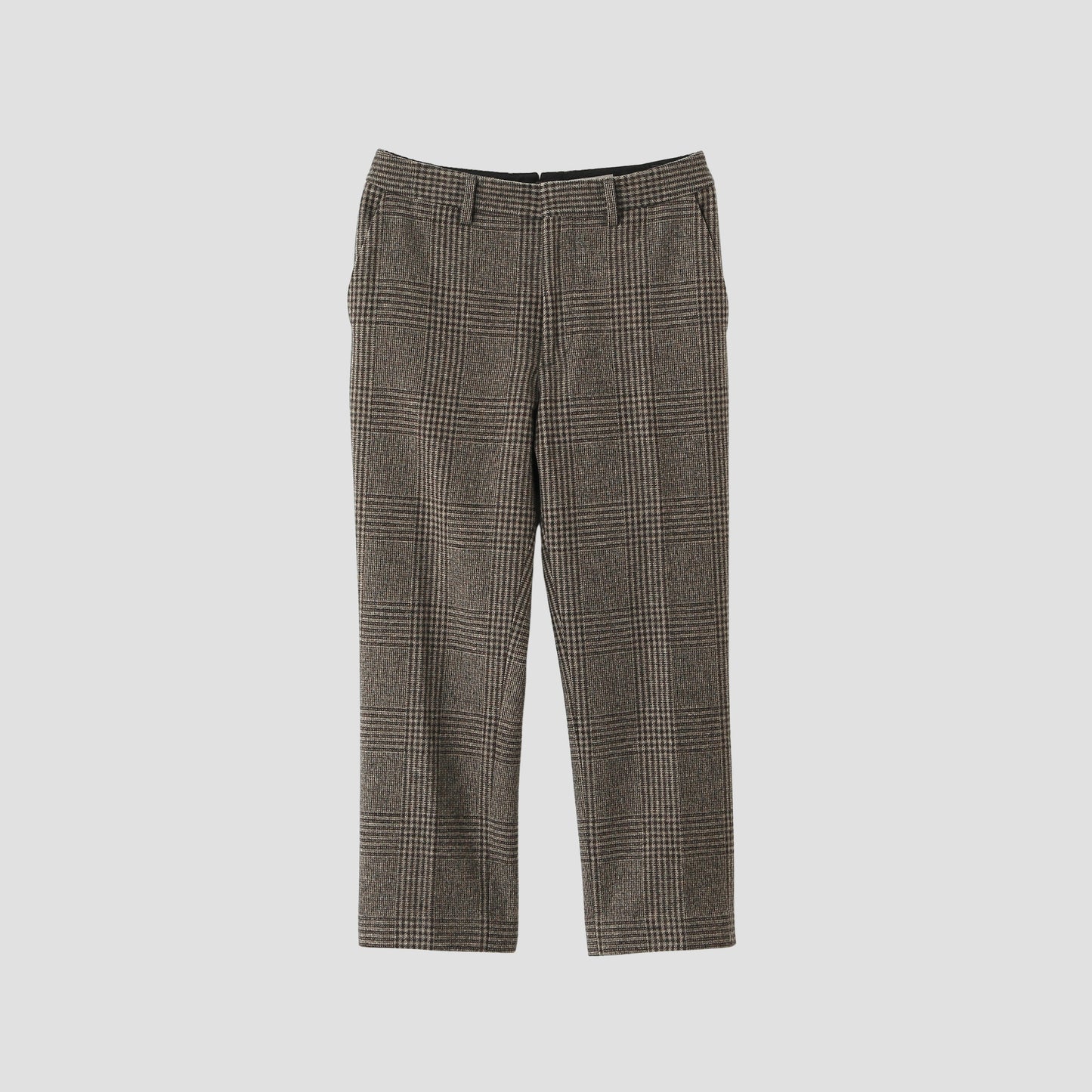 CHECK WOOL TROUSER TROUSERS