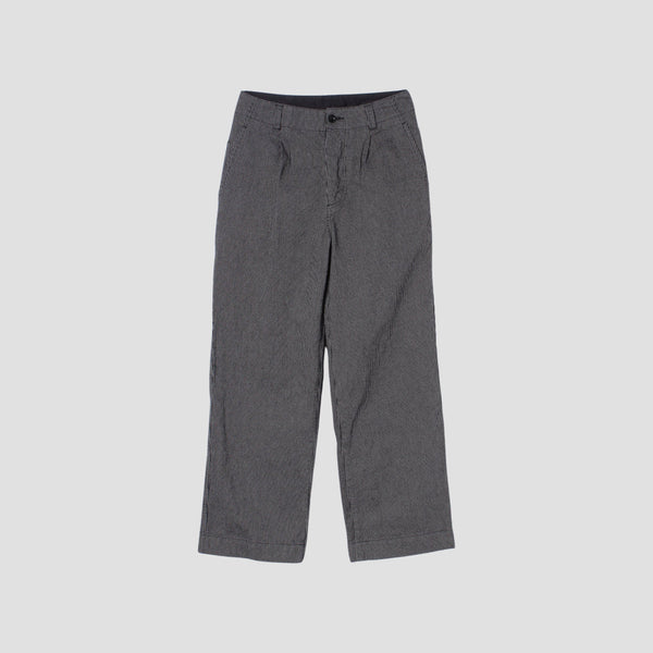 WORKWEAR STRIPE COTTON LINEN TROUSERS