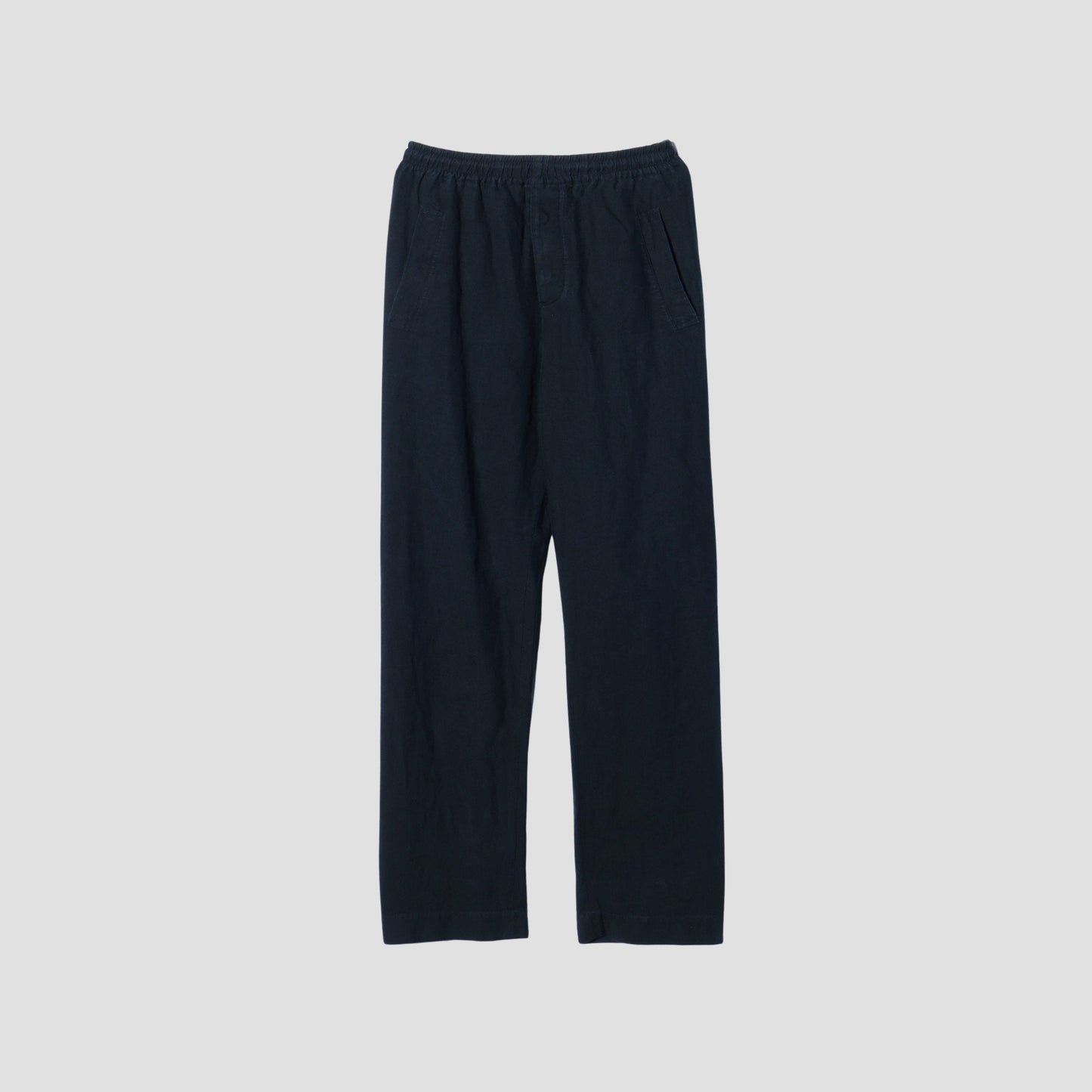 LINEN PLAIN WEAVE TROUSERS