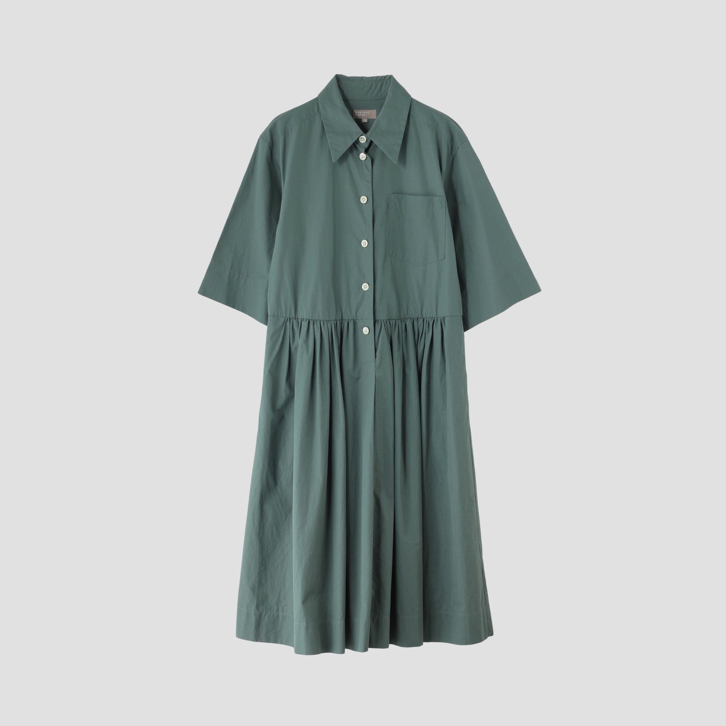 PLAIN WEAVE COTTON DRESS
