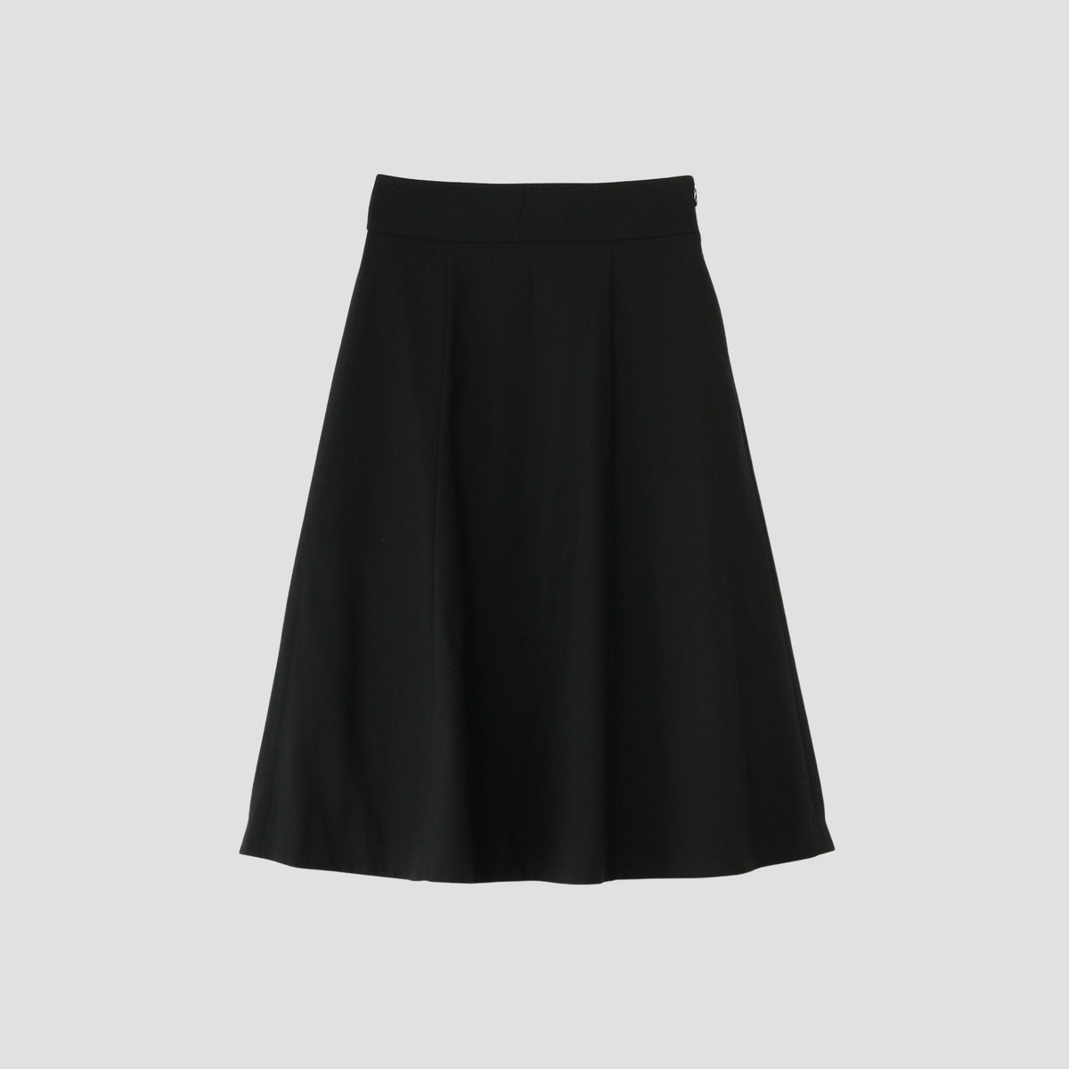 FINE WOOL POPLIN SKIRT