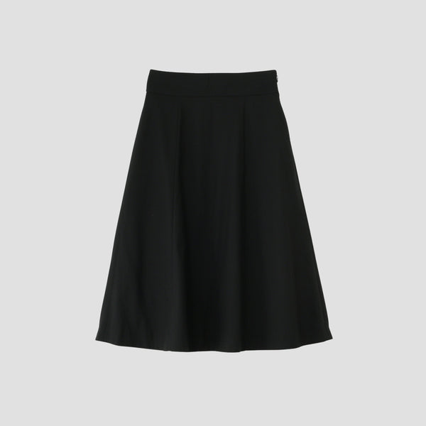 FINE WOOL POPLIN SKIRT