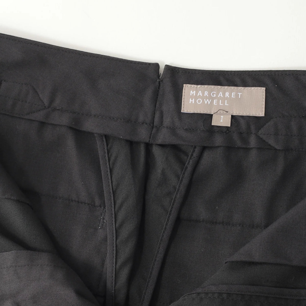 FINE WOOL POPLIN TROUSERS