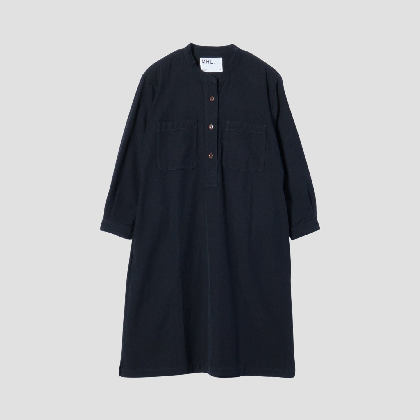 WOOL COTTON TWILL DRESS