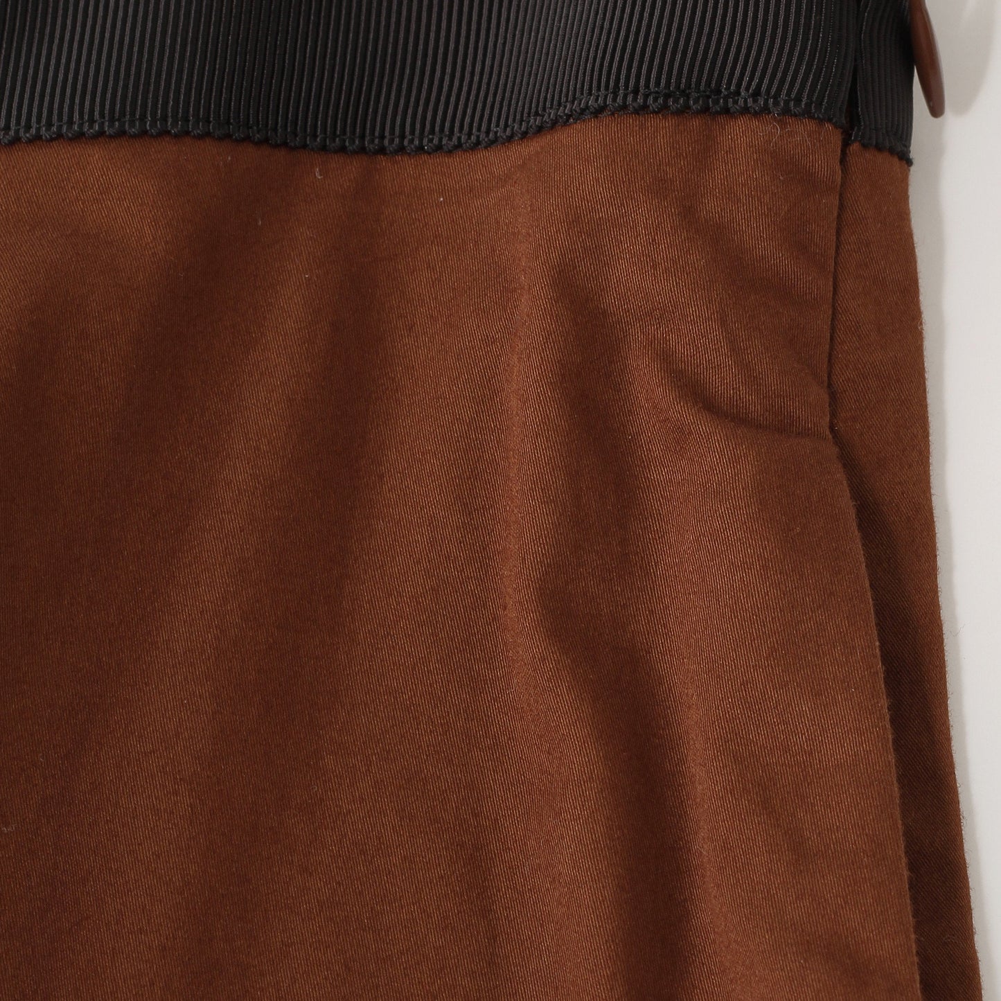 WASHED COTTON SATIN SKIRT
