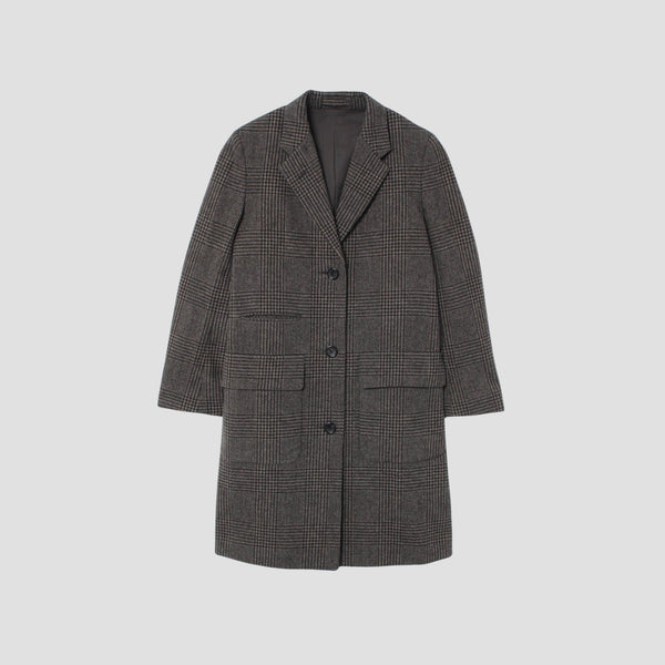 CHECK WOOL COAT