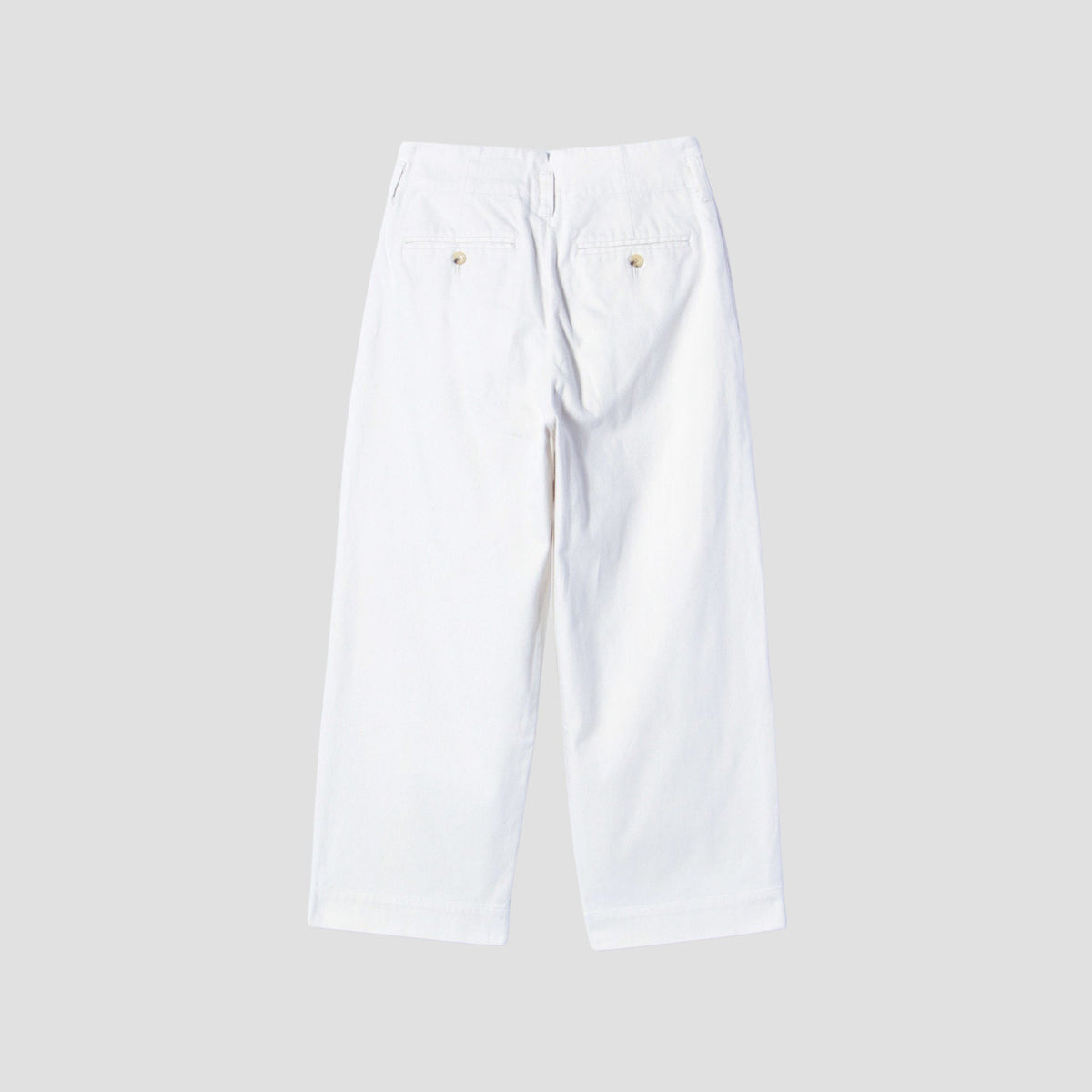 WASHED COTTON TWILL TROUSERS
