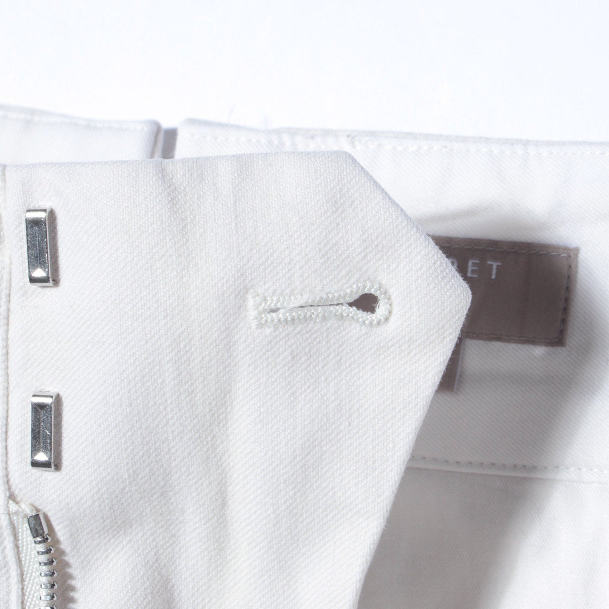 WASHED COTTON TWILL TROUSERS