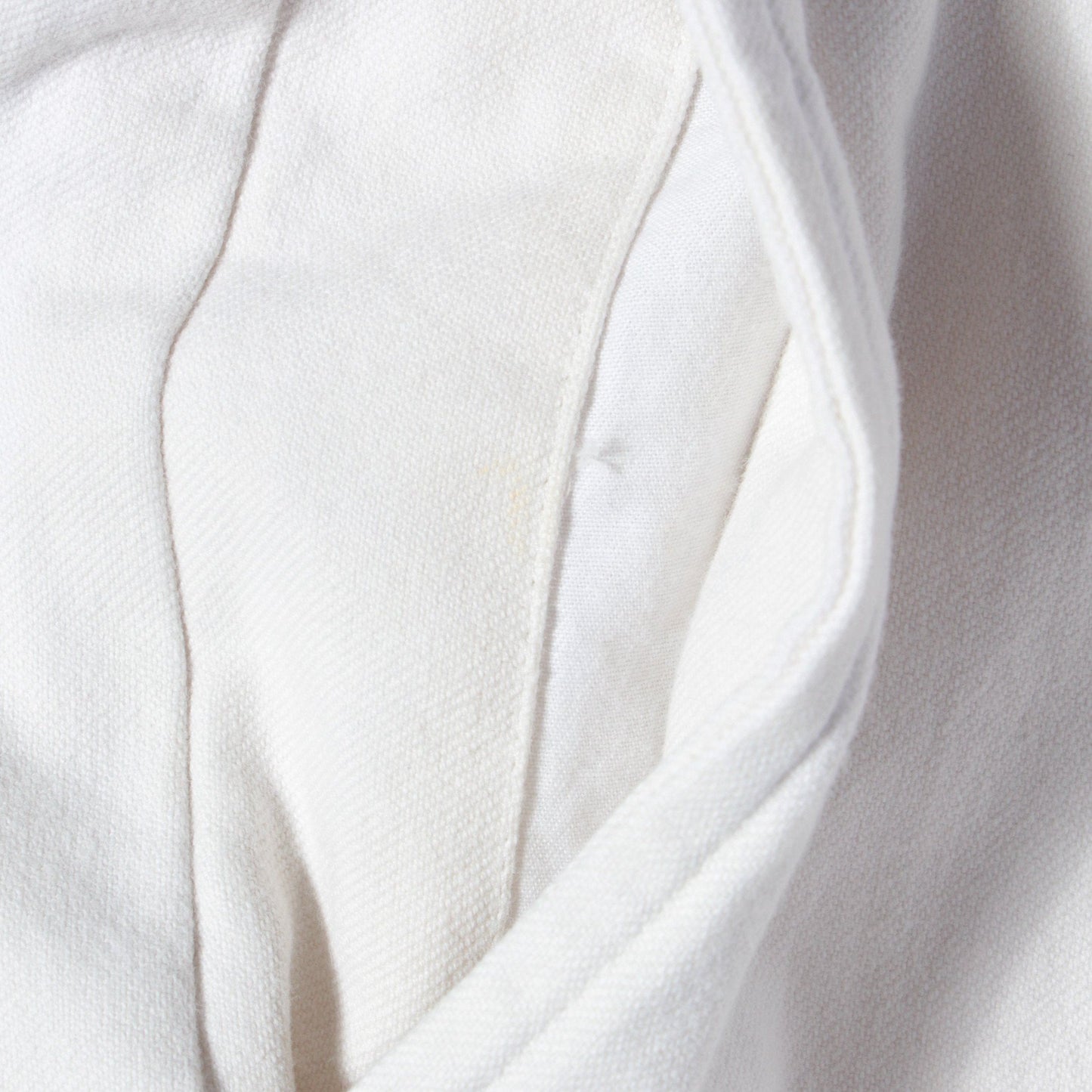 WASHED COTTON TWILL TROUSERS