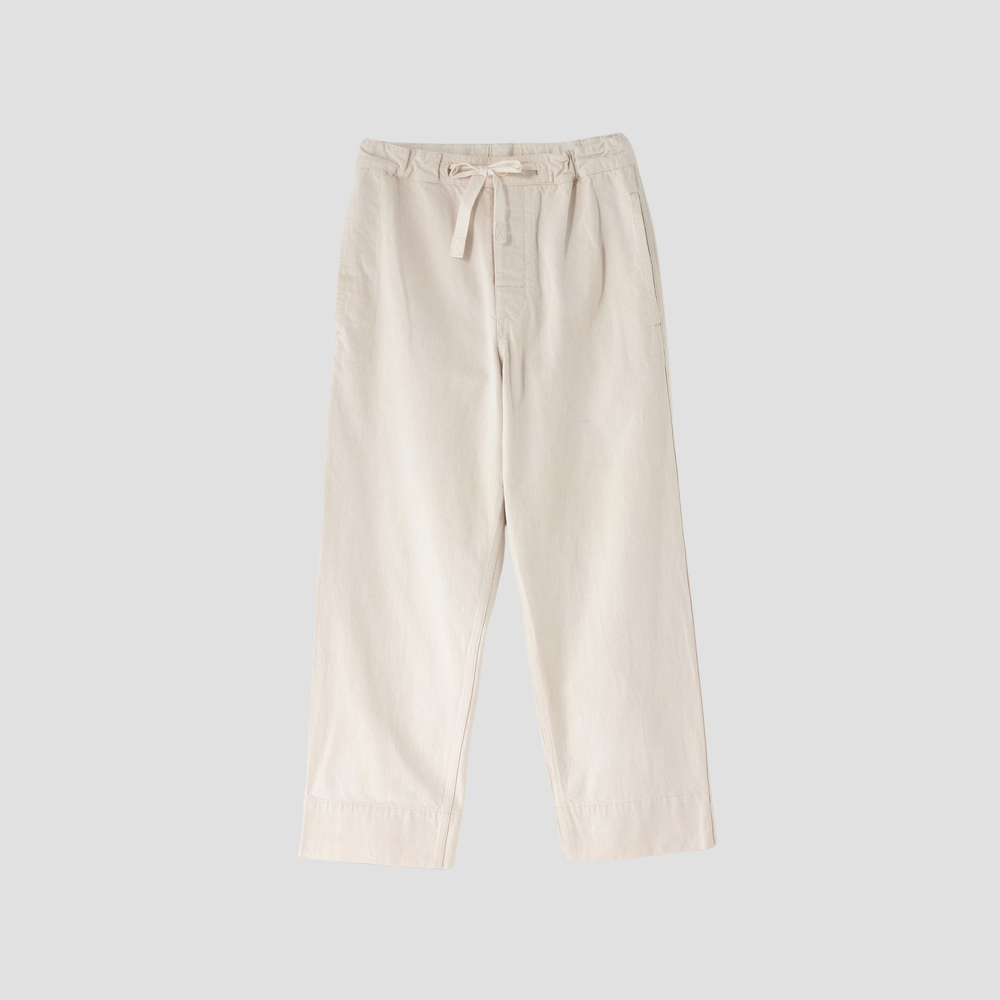 NATURAL DENIM TROUSERS