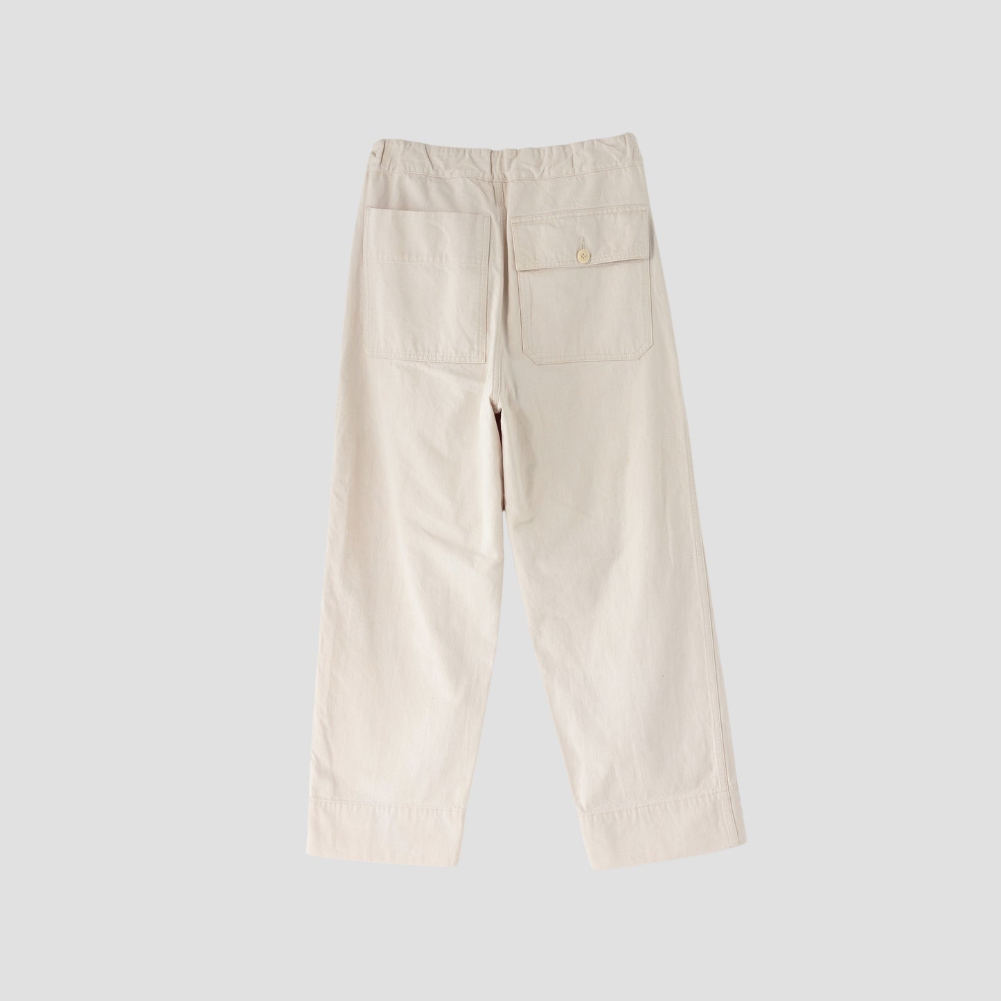 NATURAL DENIM TROUSERS