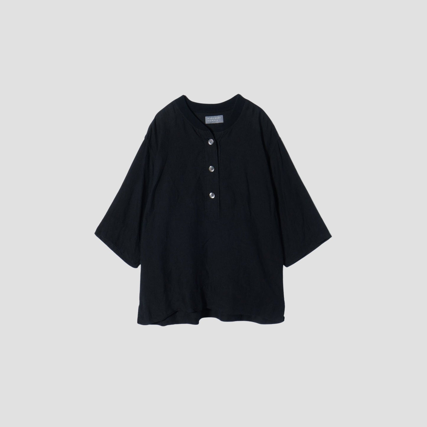 BLACK LINEN SHIRT