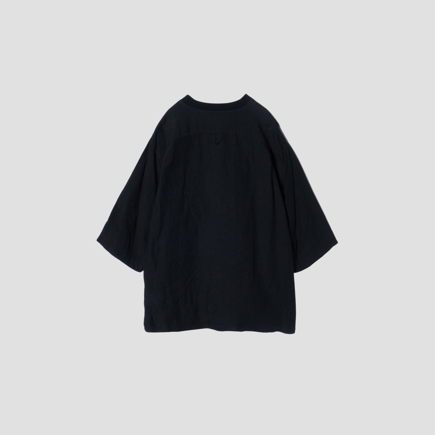 BLACK LINEN SHIRT