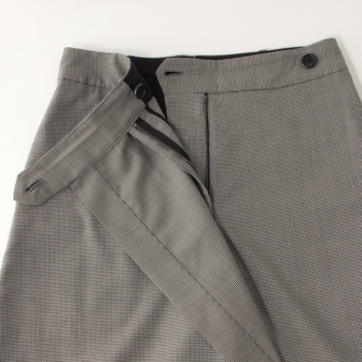 FINE WOOL POPLIN TROUSERS