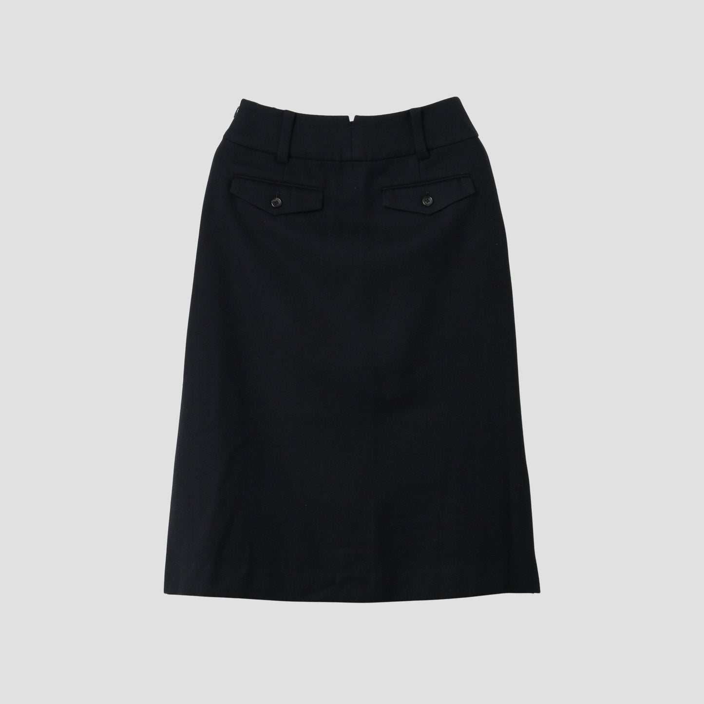 SOFT HERRINGBONE WOOL SKIRT