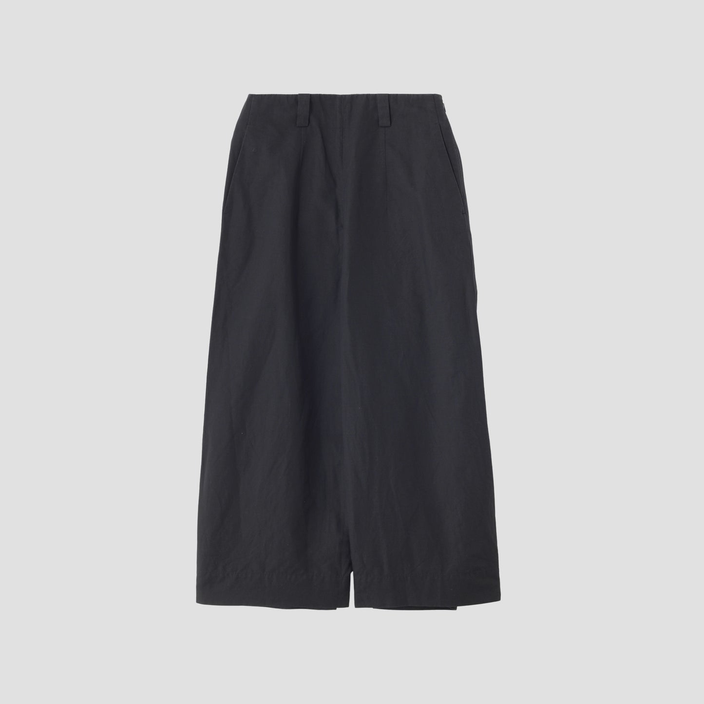 PLAIN WEAVE COTTON LINEN TROUSERS
