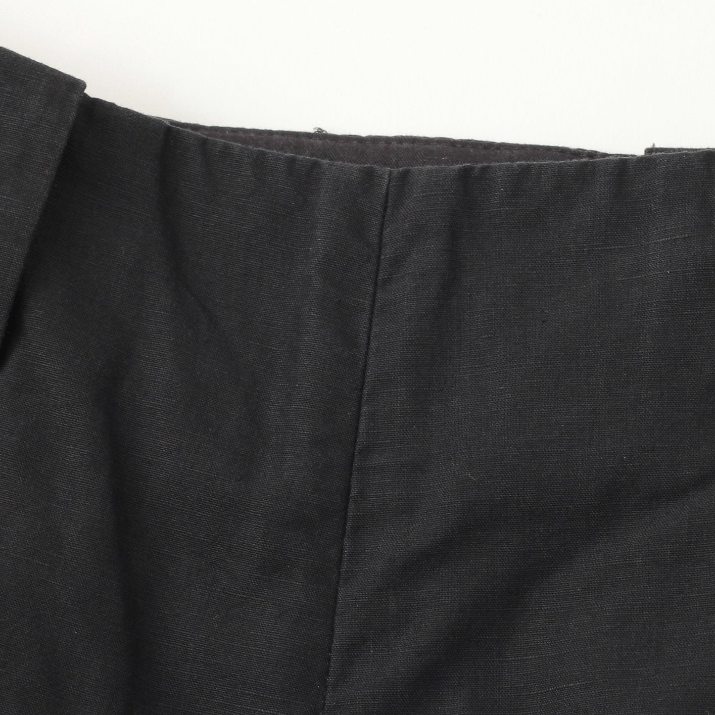 PLAIN WEAVE COTTON LINEN TROUSERS