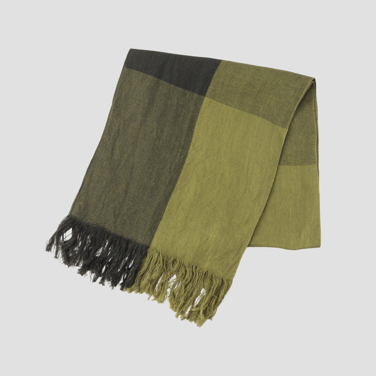 TWO TONE CHECK SCARF