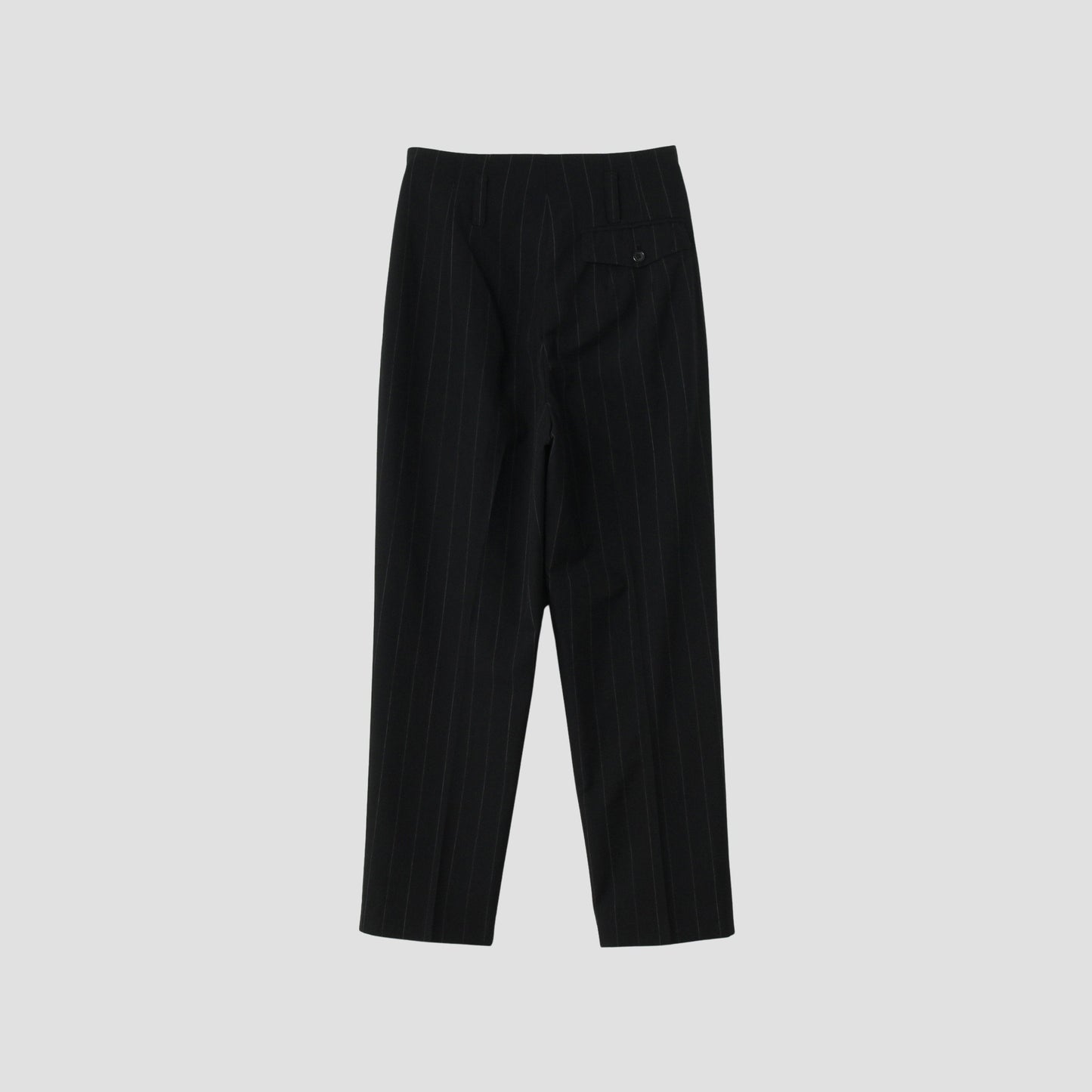 WIDE PINSTRIPE WOOL TROUSERS
