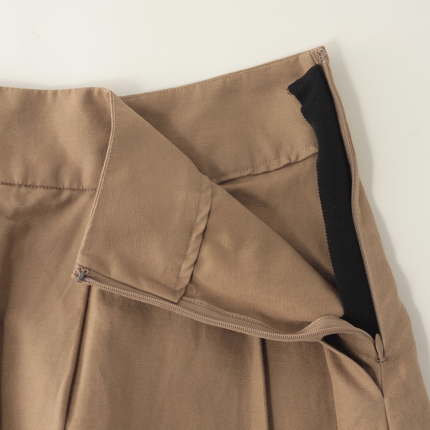 COTTON LINEN DRILL SKIRT