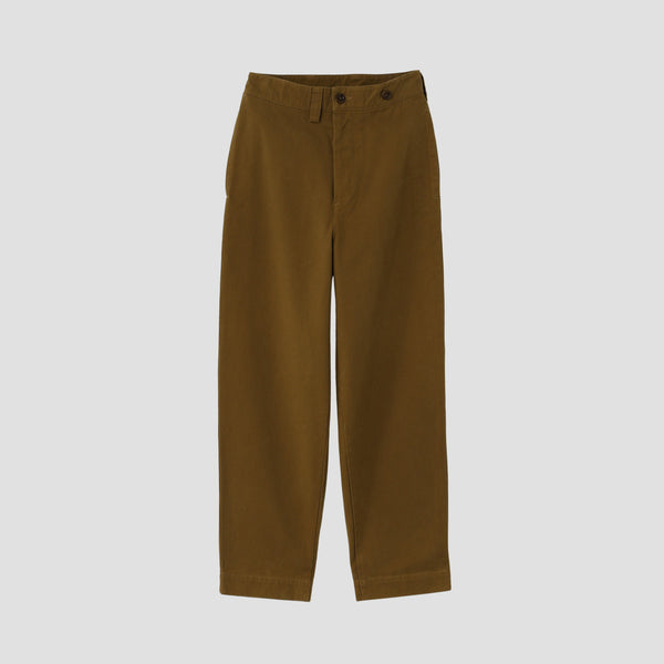 BASIC BRUSHED COTTON CHINO TROUSERS