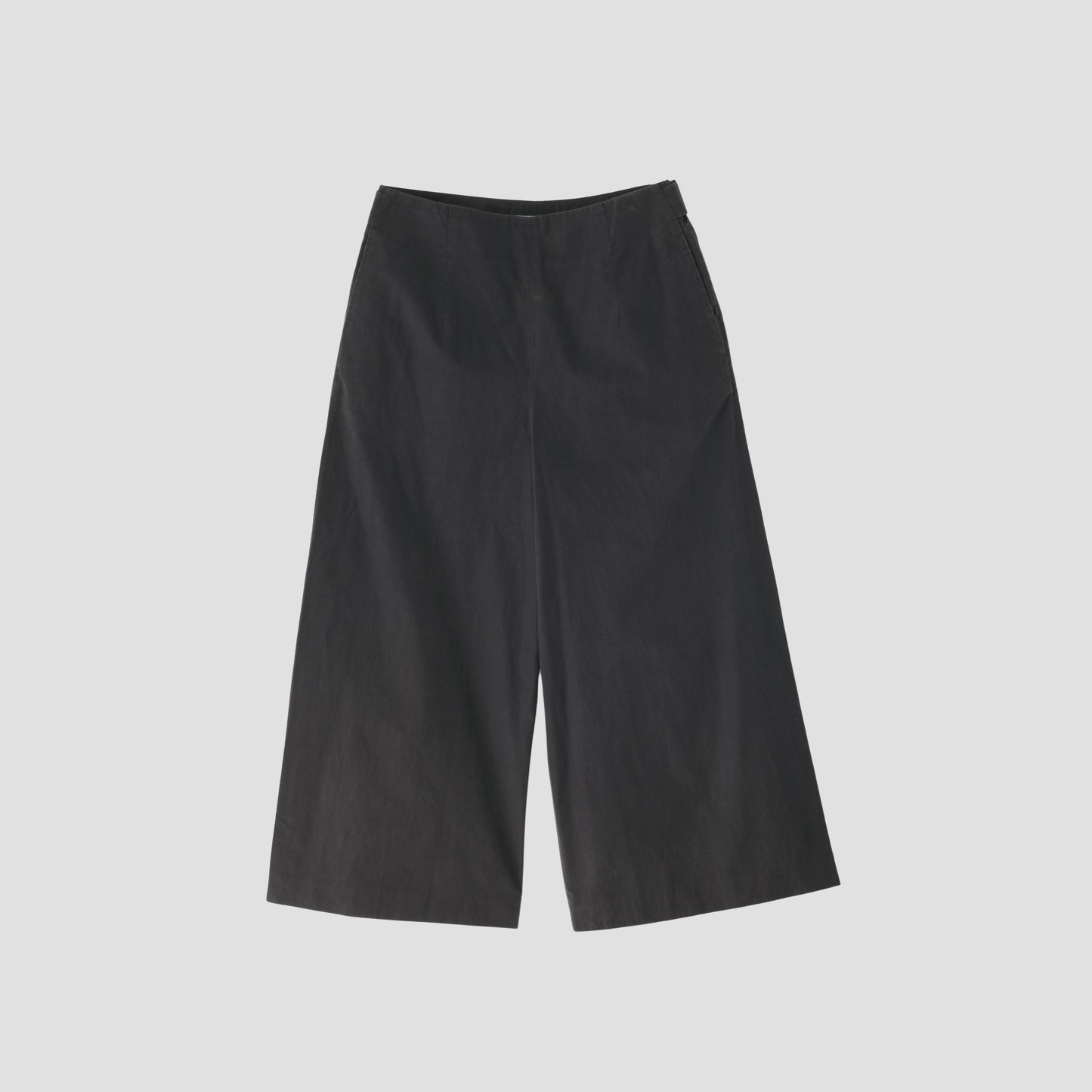 WASHED YARN DYE POPLIN TROUSERS