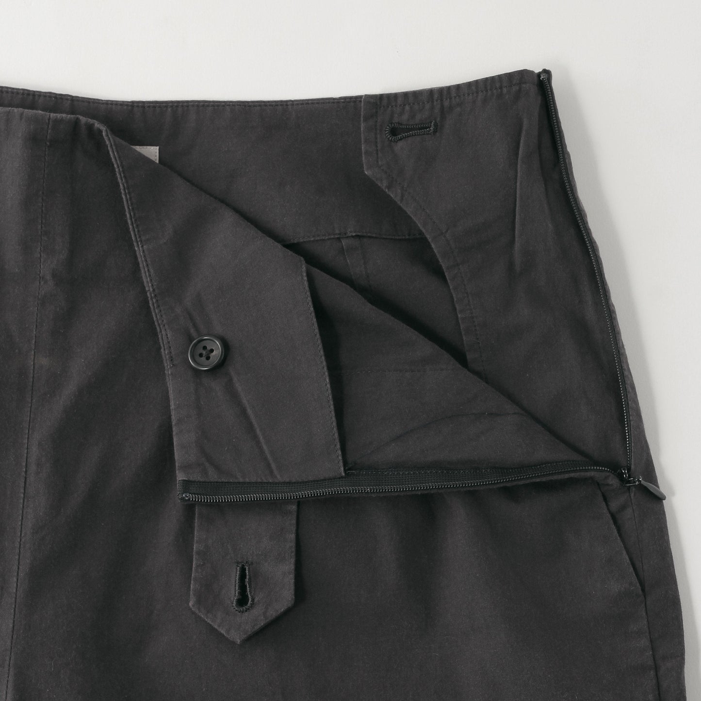 WASHED YARN DYE POPLIN TROUSERS
