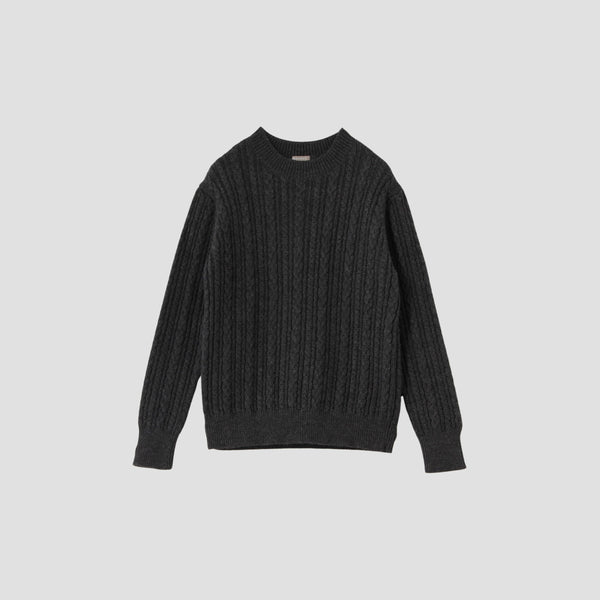 CABLE CREW NECK KNIT
