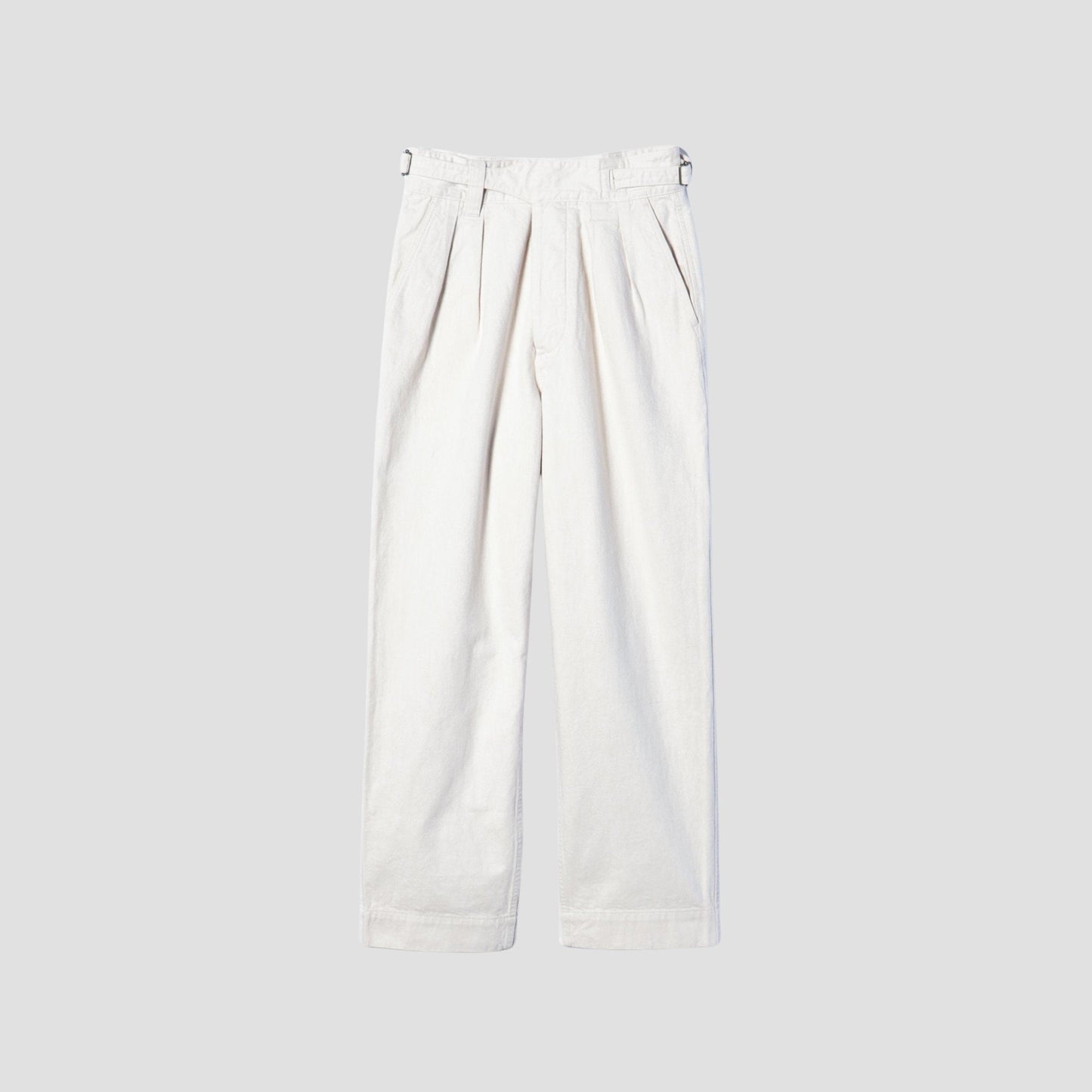 NATURAL DENIM TROUSERS