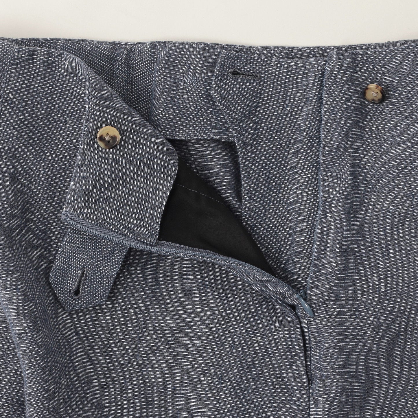 LINEN CHAMBRAY TROUSERS